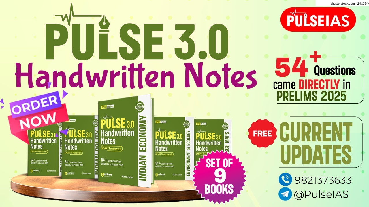 PULSE 3.0 Notes | Trusted Handwritten Notes for IAS Prelims