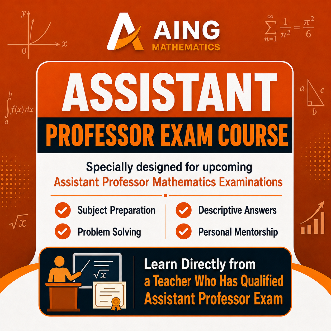Assistant Professor Exam Course