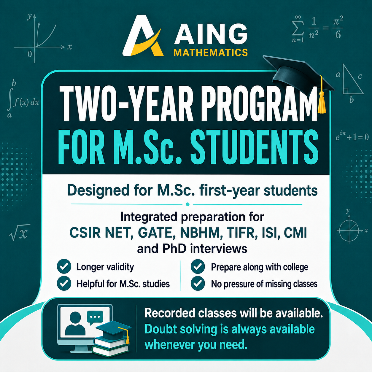 Two-Year Program for M.Sc. Students