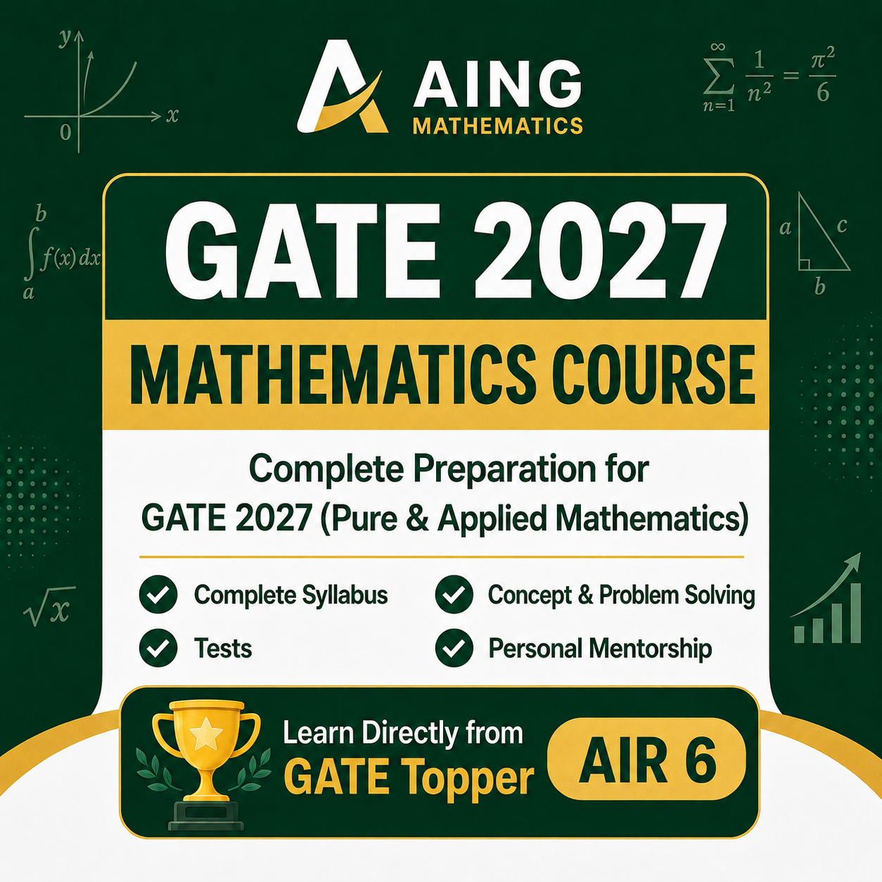 GATE 2027 Mathematics Course